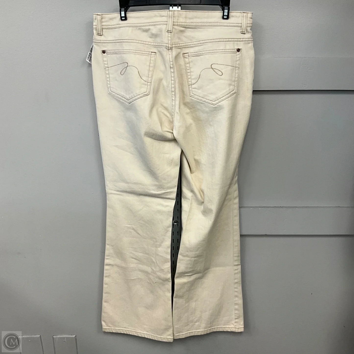 Jeans Boot Cut By Faded Glory In Cream, Size: 12p