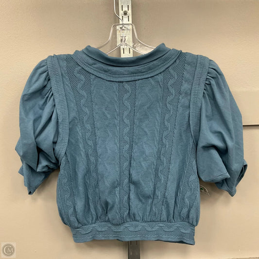 Top Short Sleeve By Free People In Blue, Size: Xs