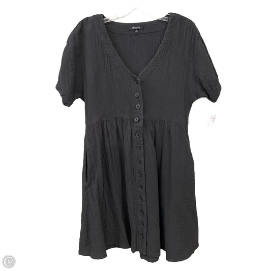 Dress Casual Midi By Madewell In Grey, Size: Xs