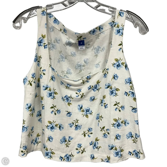 Top Sleeveless By Old Navy In White, Size: M