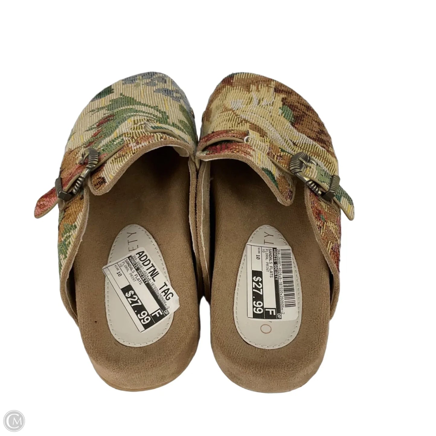 Sandals Flats By Oasis Society In Floral Print, Size: 10