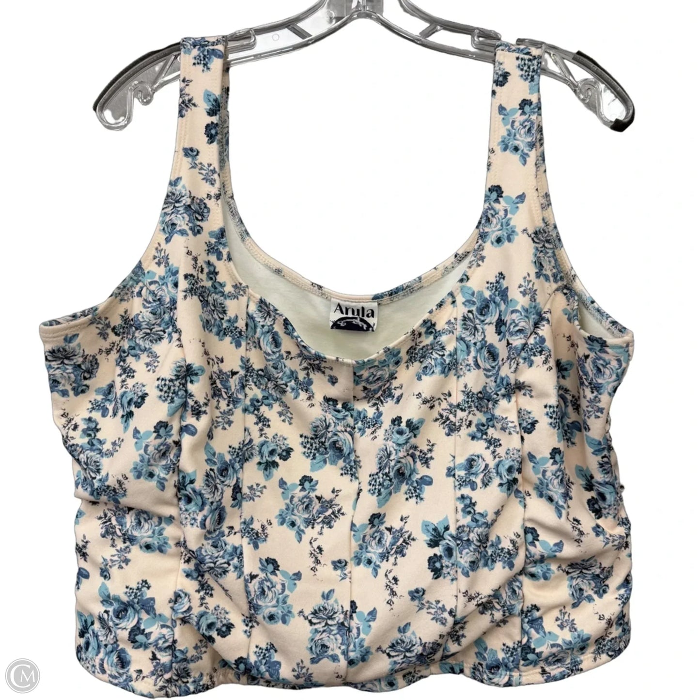 Top Sleeveless By Arula In Floral Print, Size: 2x