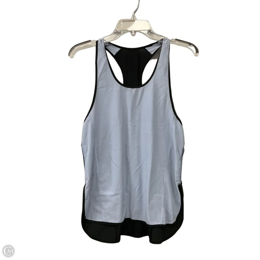 Athletic Tank Top By Lululemon In Black & Blue, Size: 4