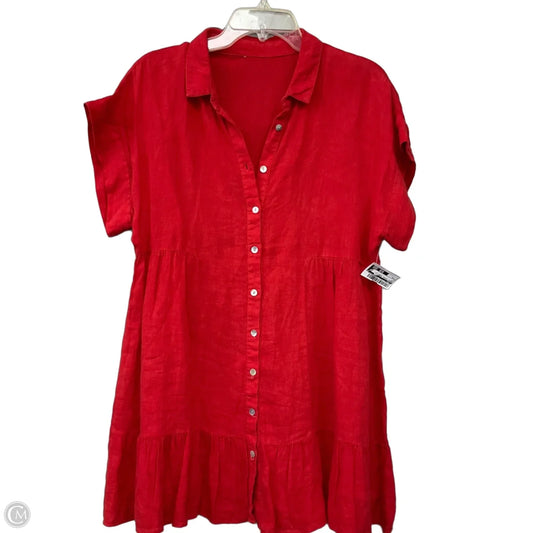 Dress Casual Short By Cmf In Red, Size: M