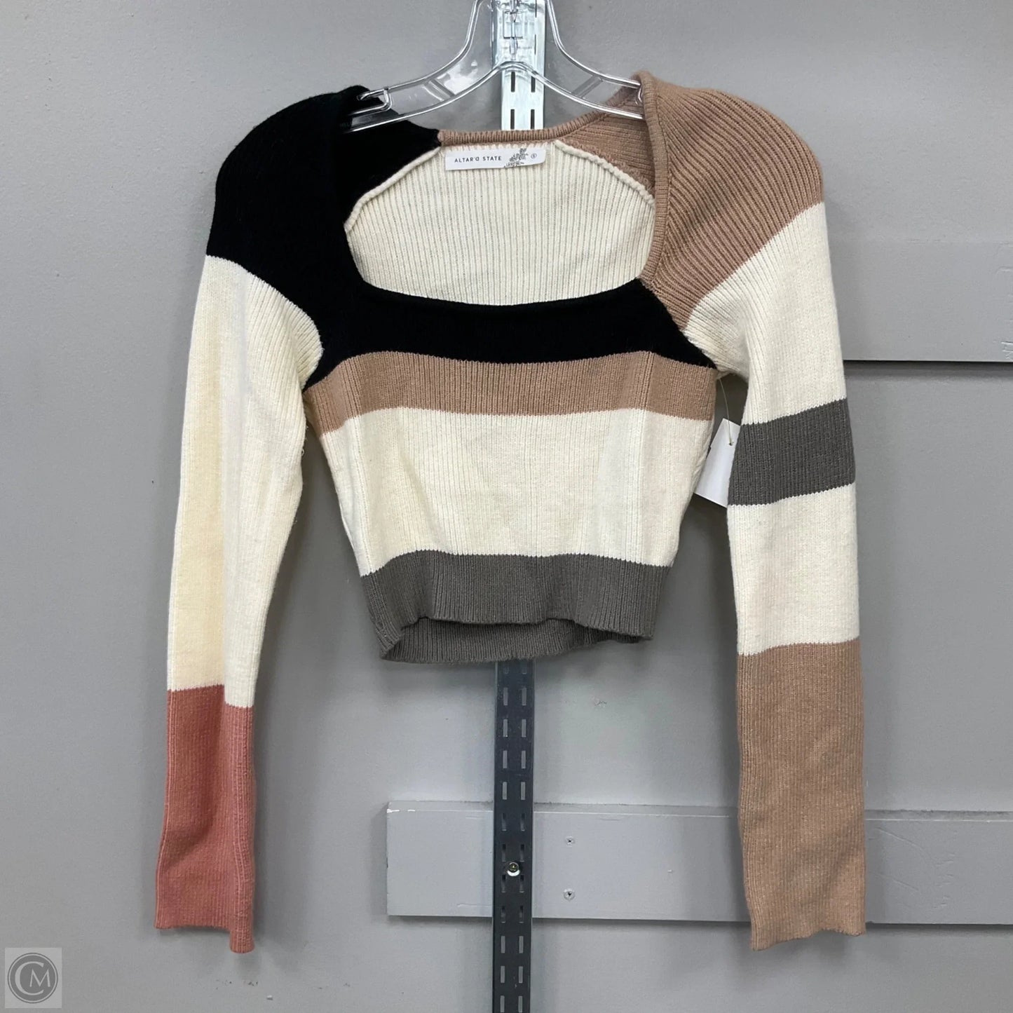 Top Long Sleeve By Altard State In Striped Pattern, Size: S