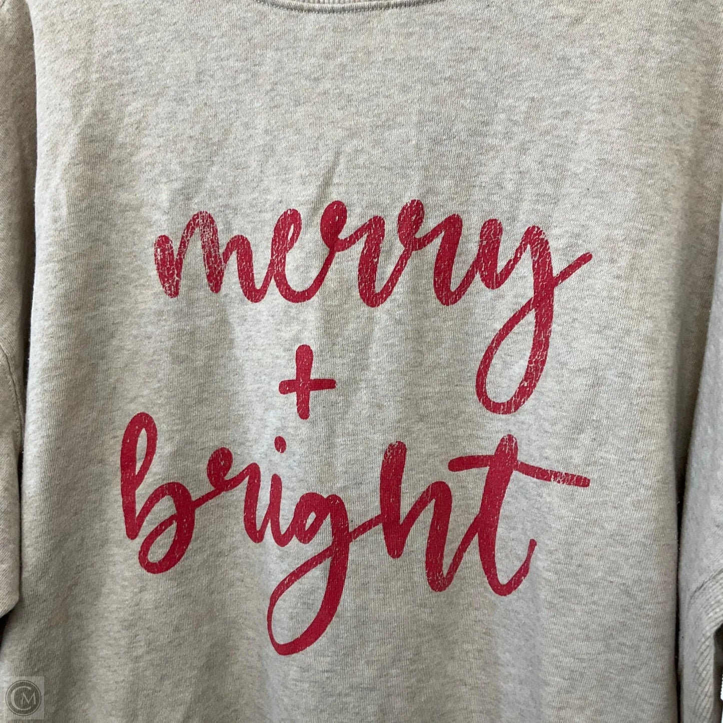 Sweatshirt Crewneck By Maurices In Beige, Size: 2x