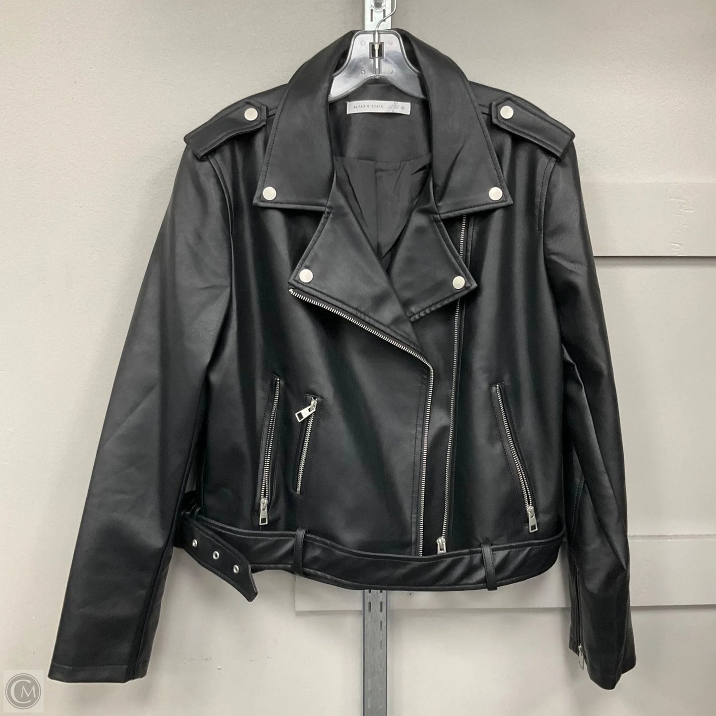 Jacket Moto By Altard State In Black, Size: Xl