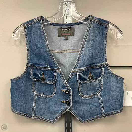 Vest Other By Torrid In Blue Denim, Size: 00 (M)