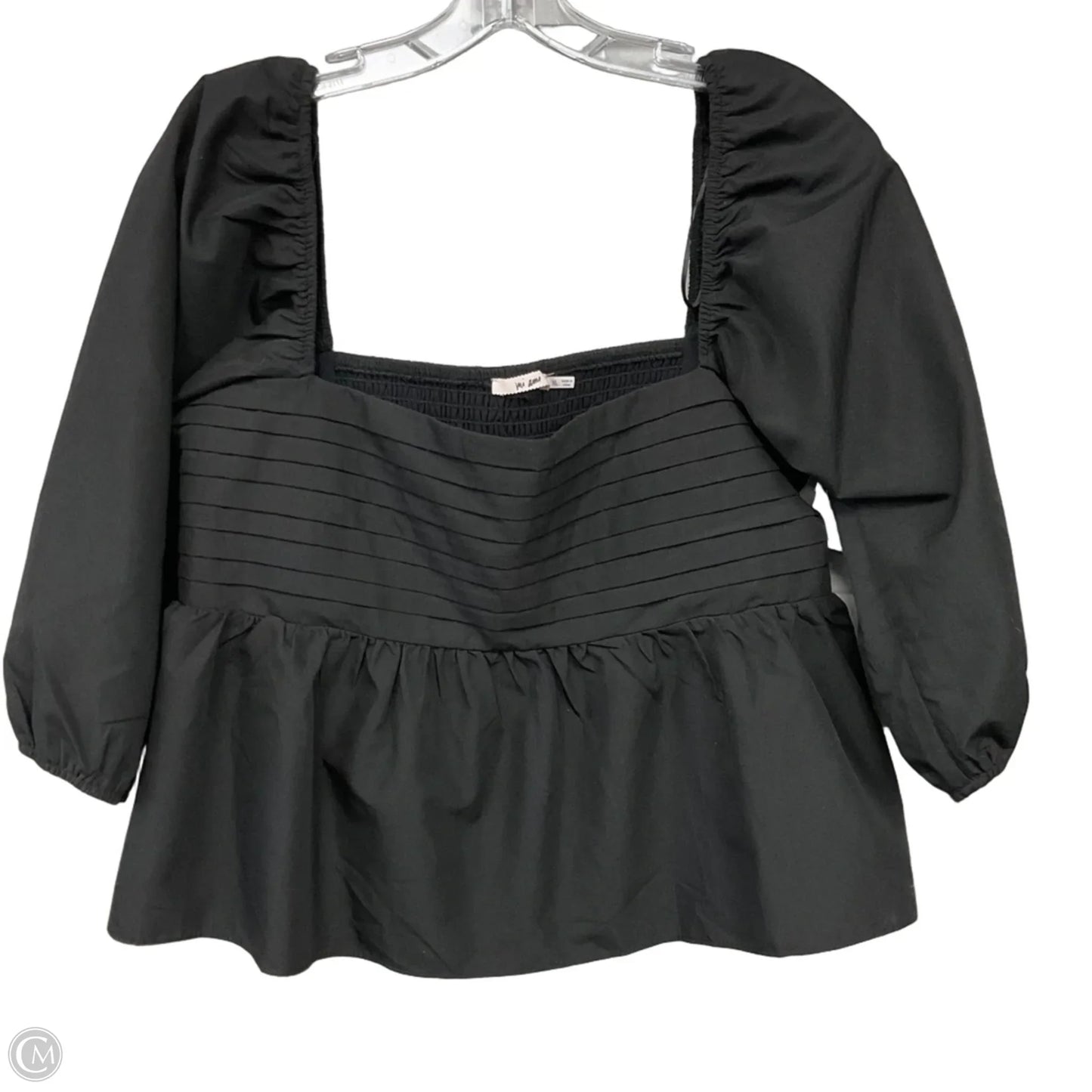 Top Short Sleeve By Mi Ami In Black, Size: Xl