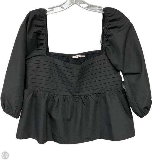 Top Short Sleeve By Mi Ami In Black, Size: Xl