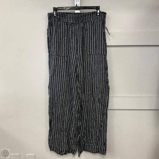 Pants Linen By Time And Tru In Striped Pattern, Size: S