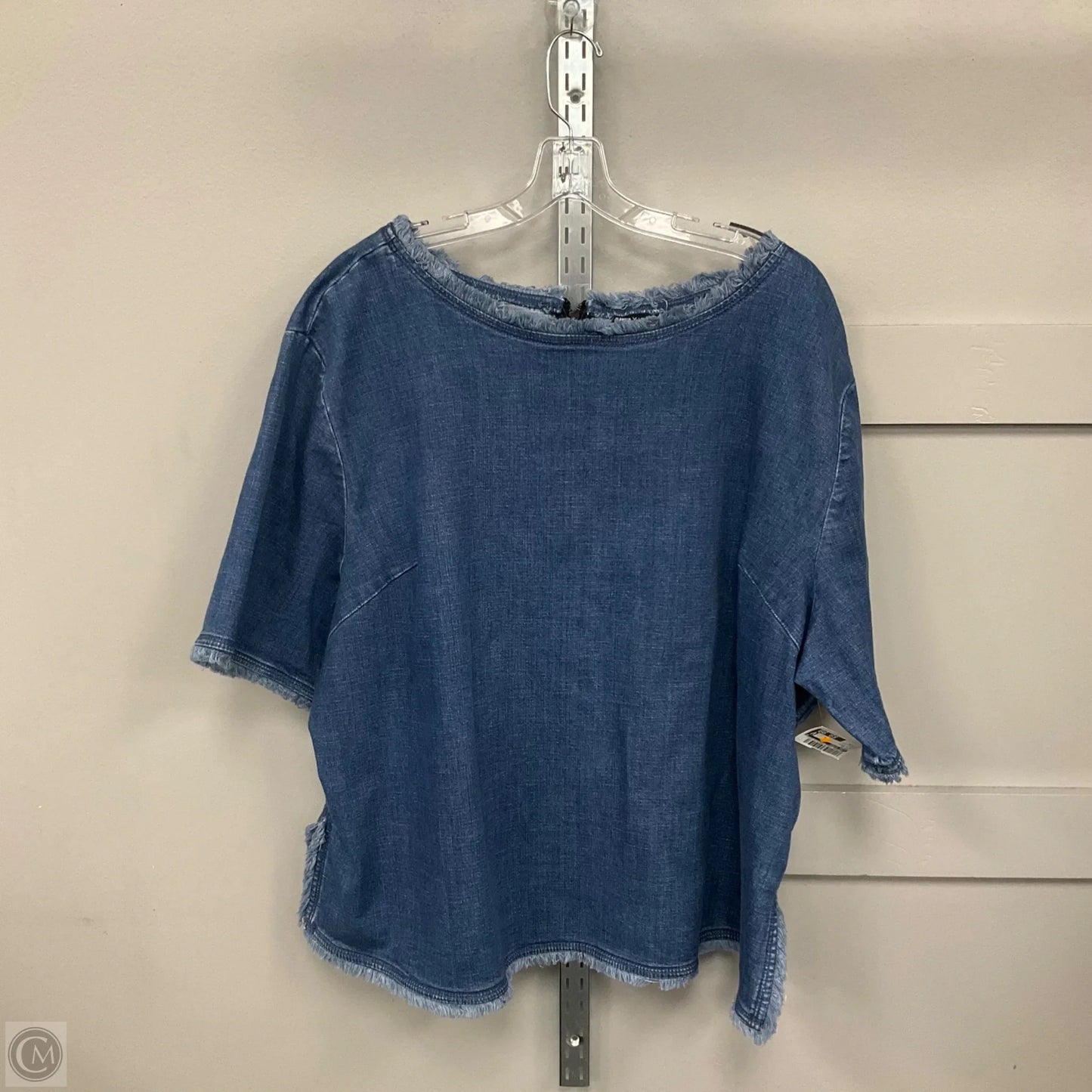 Top Short Sleeve By Lane Bryant In Blue Denim, Size: 24
