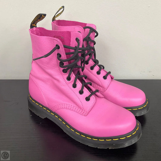 Boots Combat By Dr Martens In Pink, Size: 9