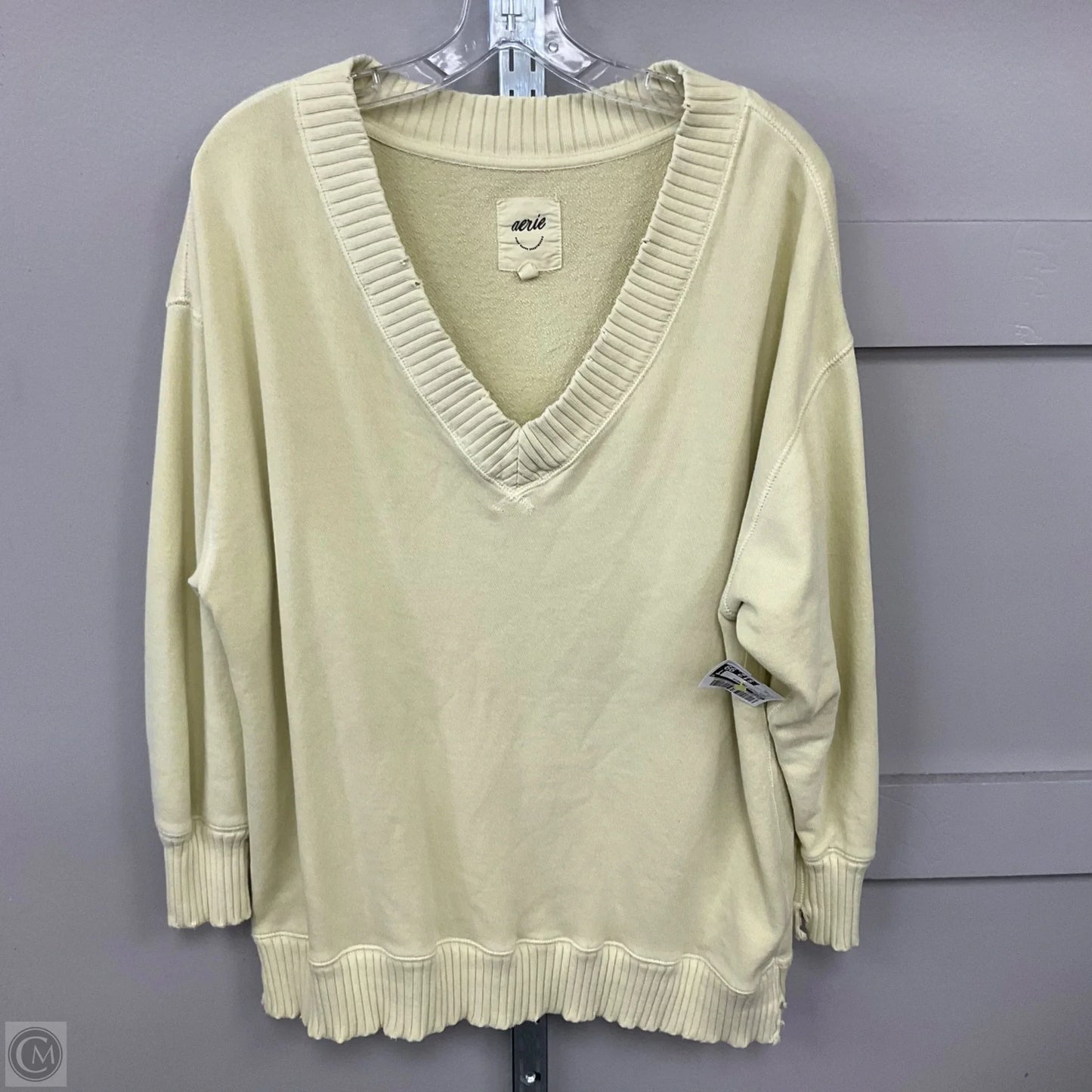 Sweatshirt Crewneck By Aerie In Yellow Size: Xs