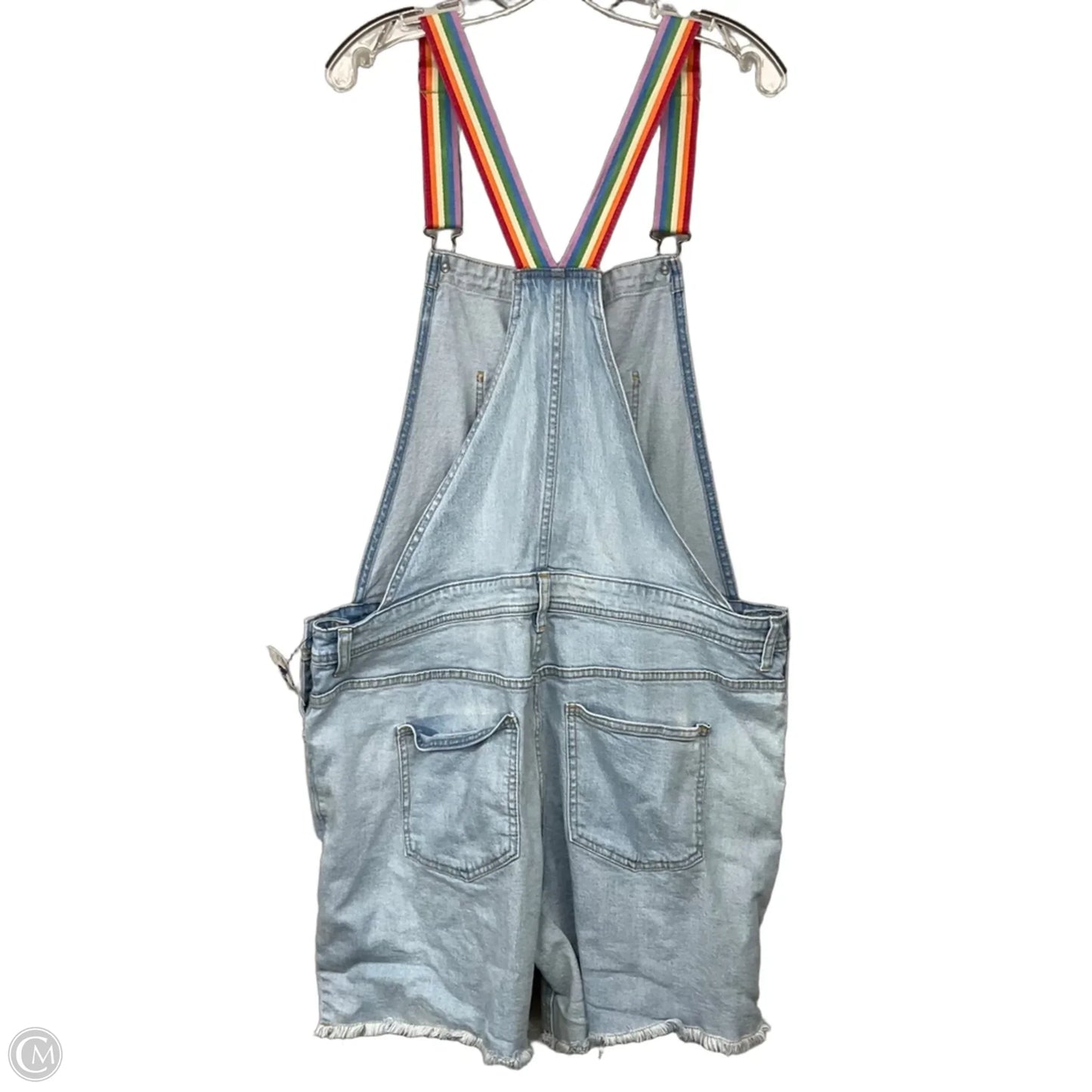 Overalls By Clothes Mentor In Blue Denim, Size: Xxl