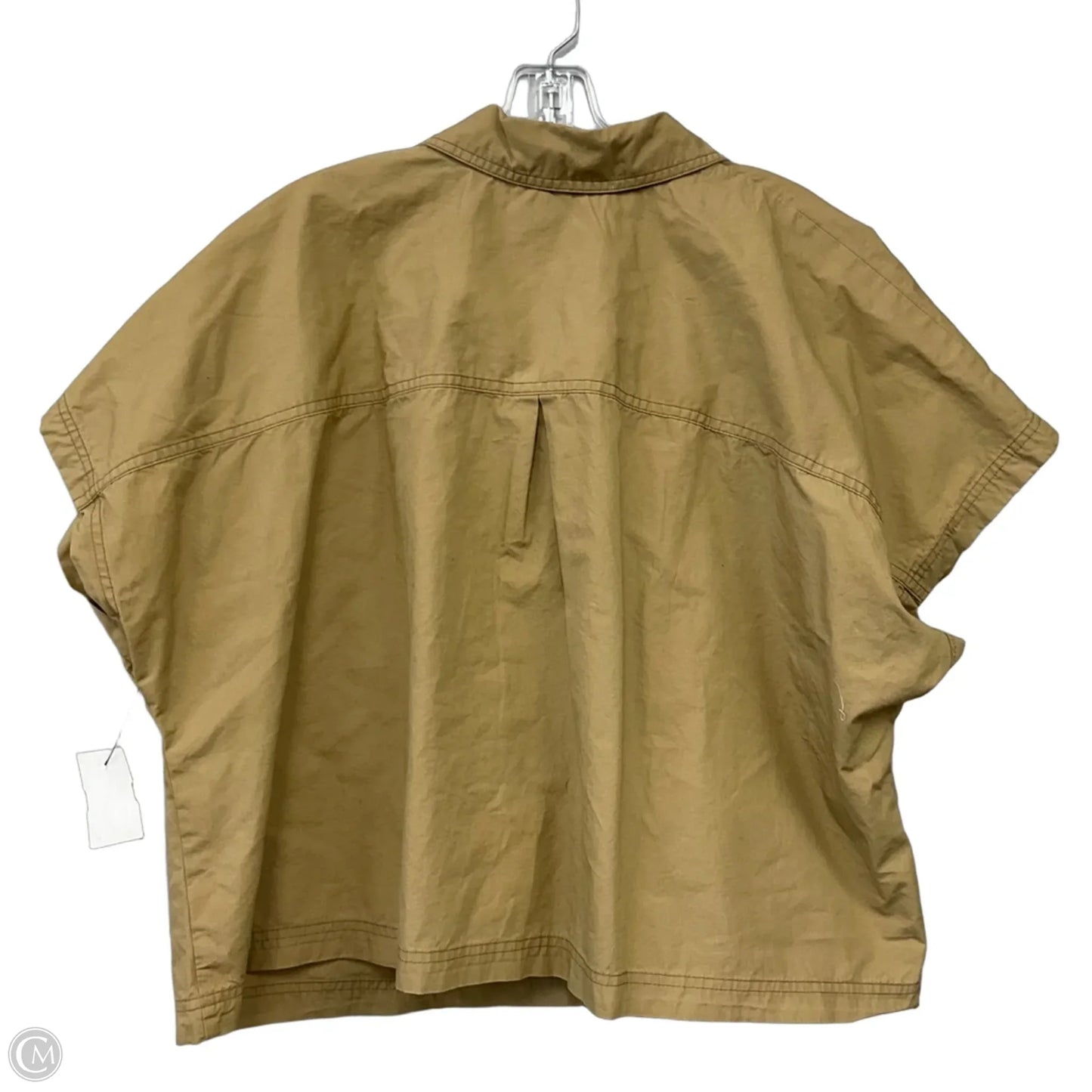 Top Short Sleeve By Future Collective In Brown, Size: 1x