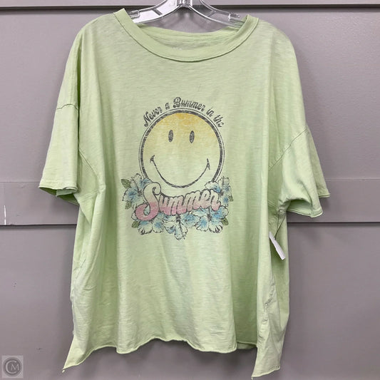 Top Short Sleeve Basic By Aerie In Green, Size: L