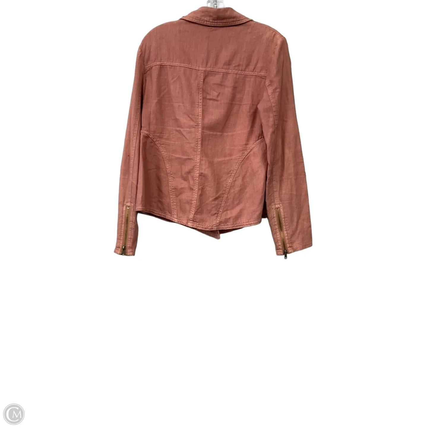 Jacket Denim By Free People In Brown, Size: S