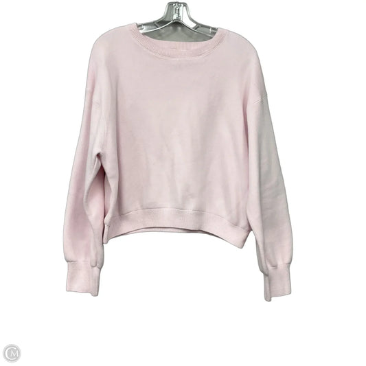 Sweatshirt Crewneck By Aerie In Pink, Size: L