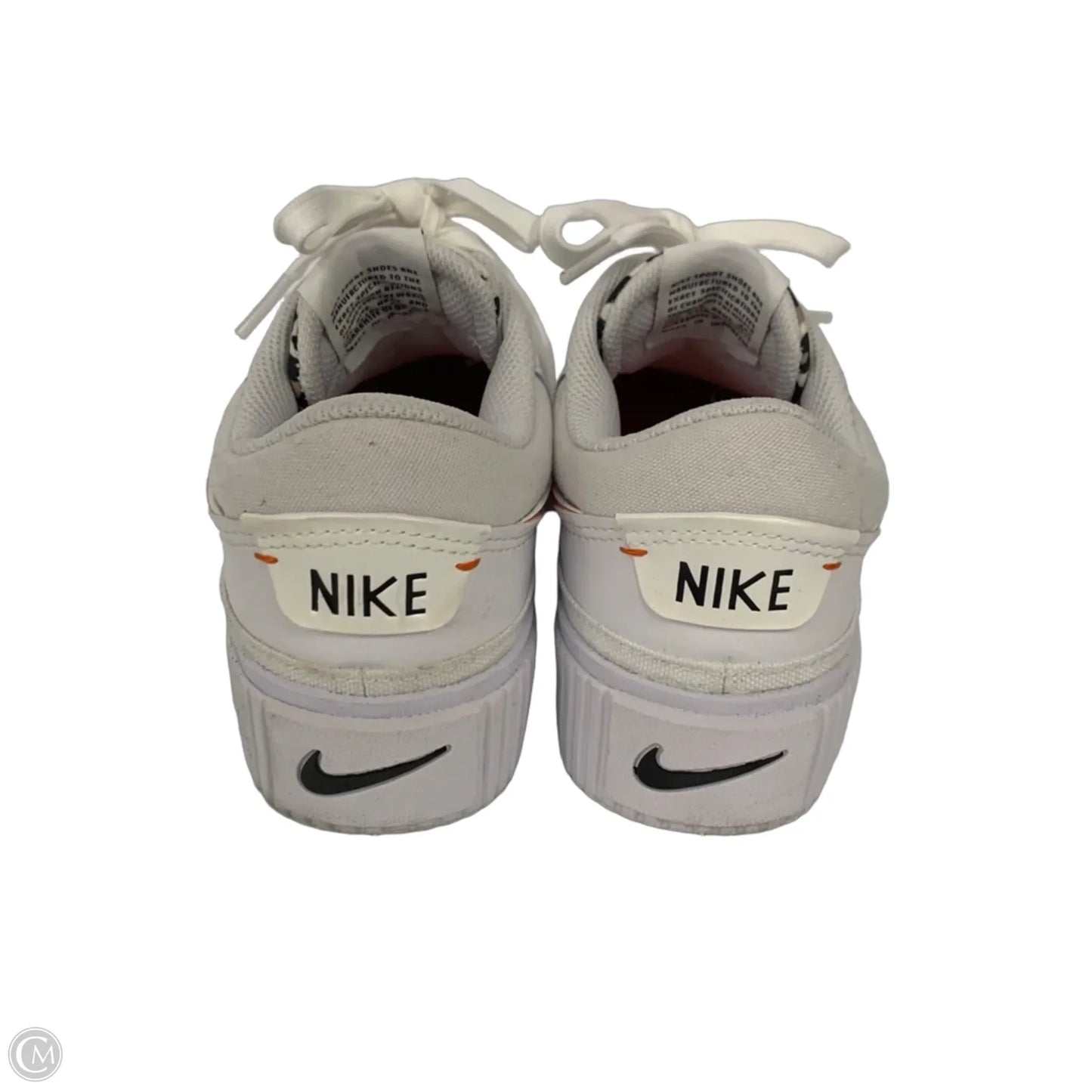 Shoes Athletic By Nike In White, Size: 6