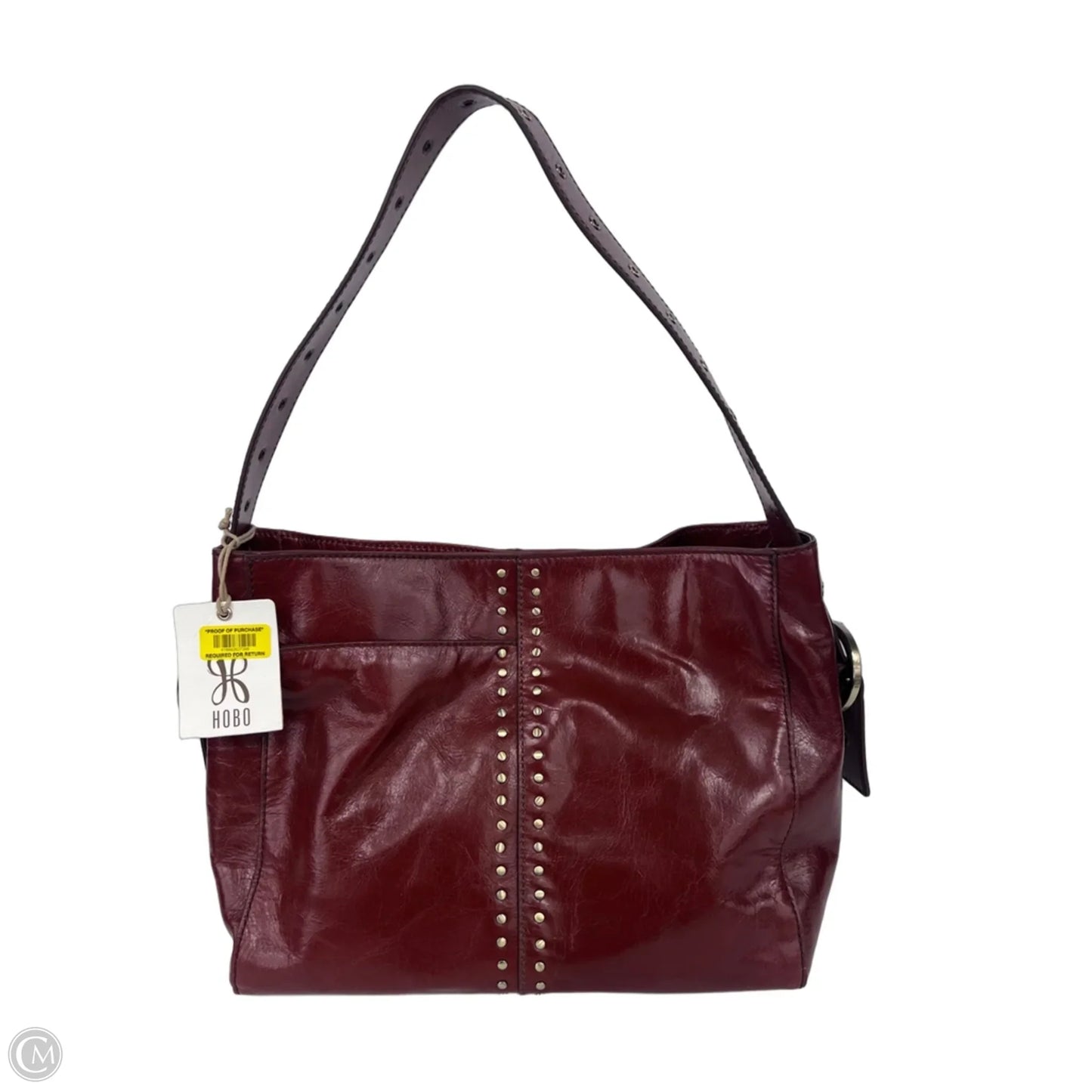 Handbag Leather By Hobo Intl, Size: Medium