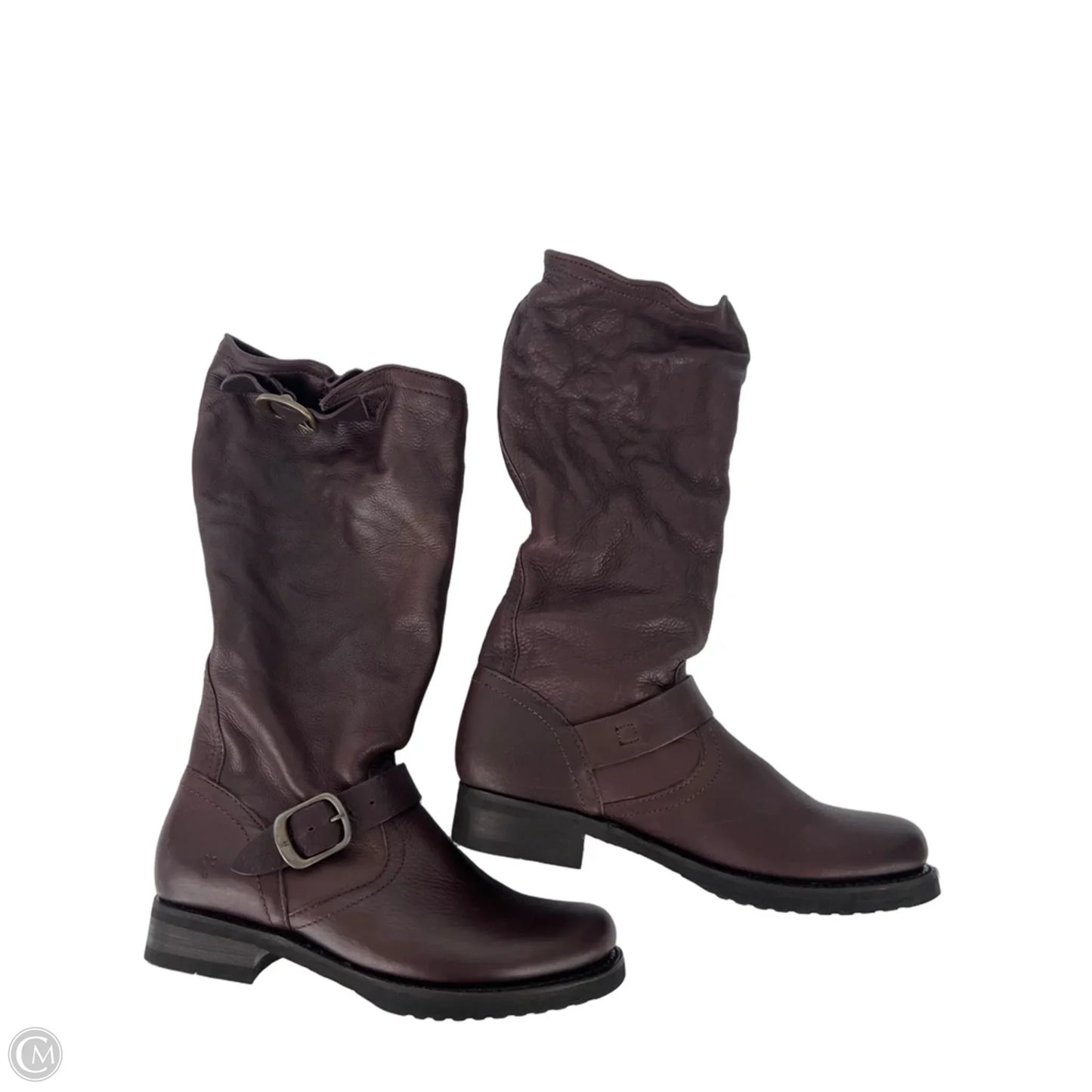 Boots Designer By Frye In Brown, Size: 8.5