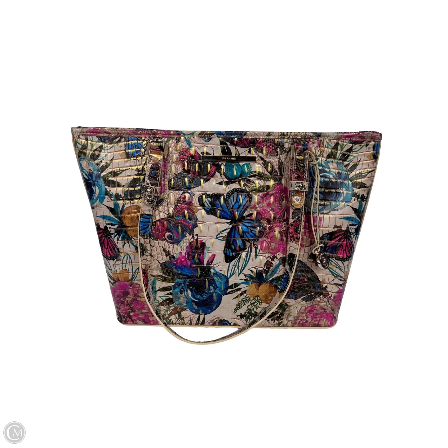 Handbag Designer By Brahmin, Size: Medium