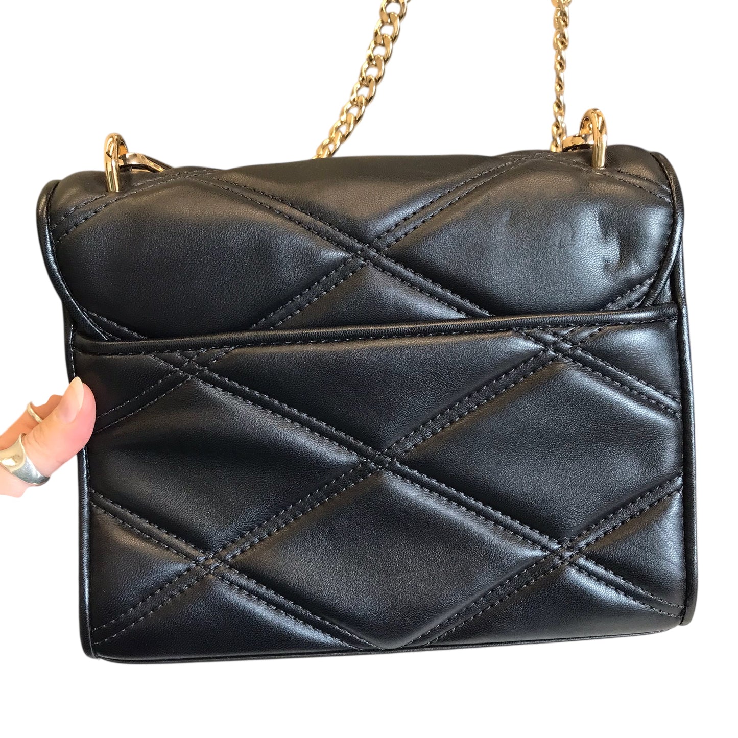 Handbag Designer By Michael Kors In Black, Size:Medium