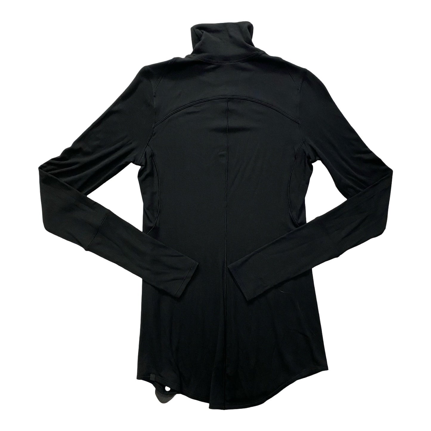 Athletic Top Ls Collar By Lululemon In Black, Size:M