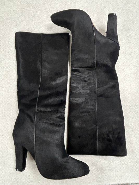 Boots Knee Heels By Clothes Mentor In Black, Size: 10.5