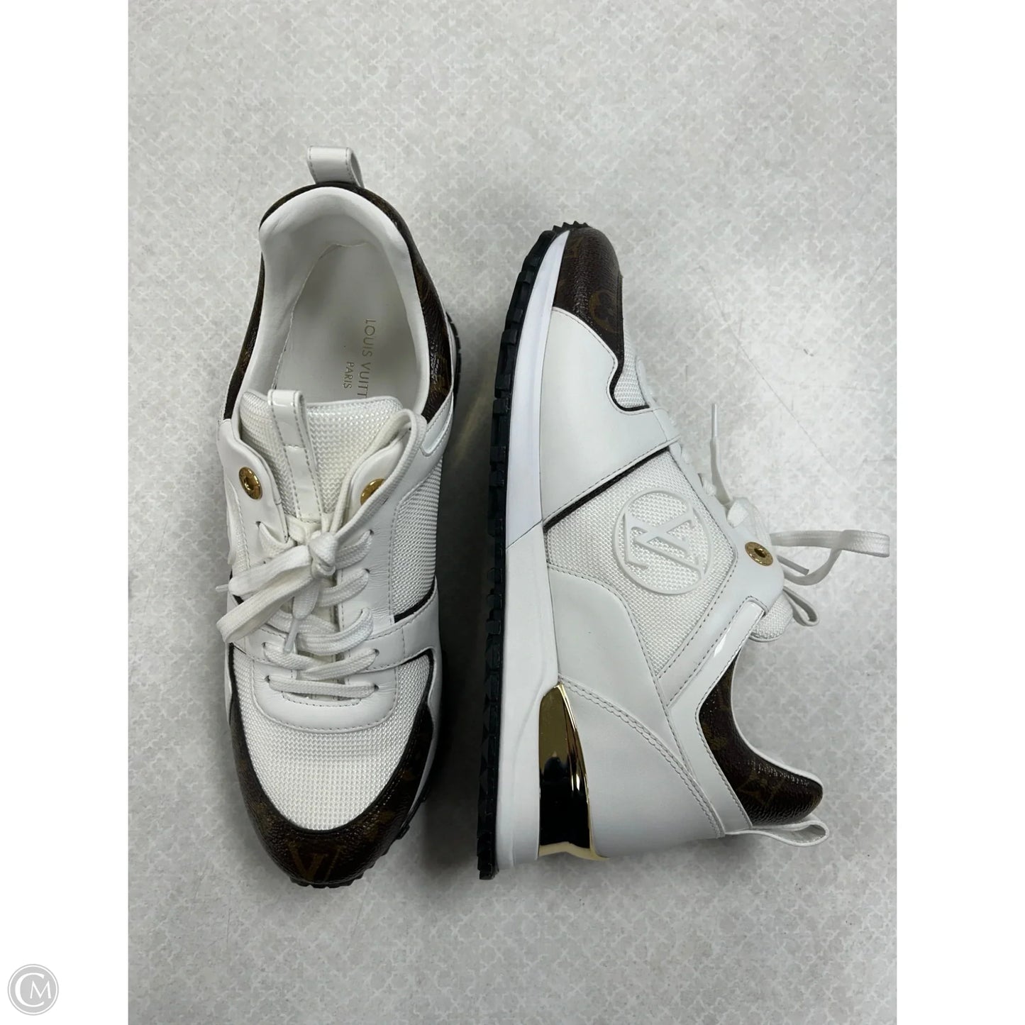 Shoes Luxury Designer By Louis Vuitton In White 38.5/8.5