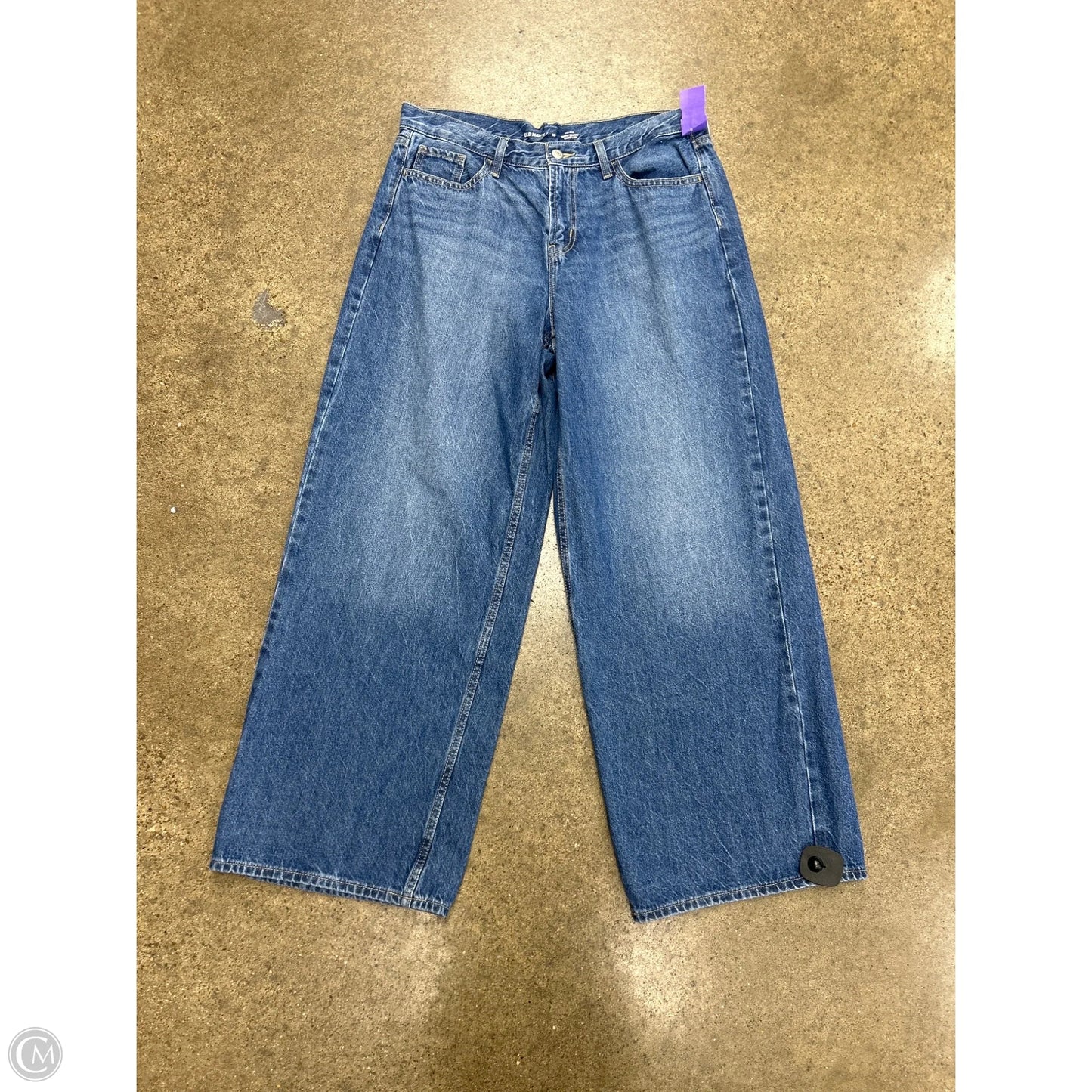 Jeans Wide Leg By Old Navy In Blue Denim, Size: 10