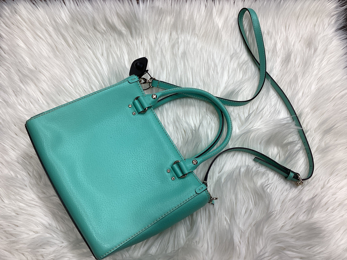 Handbag Designer By Kate Spade In Teal, Size:Medium