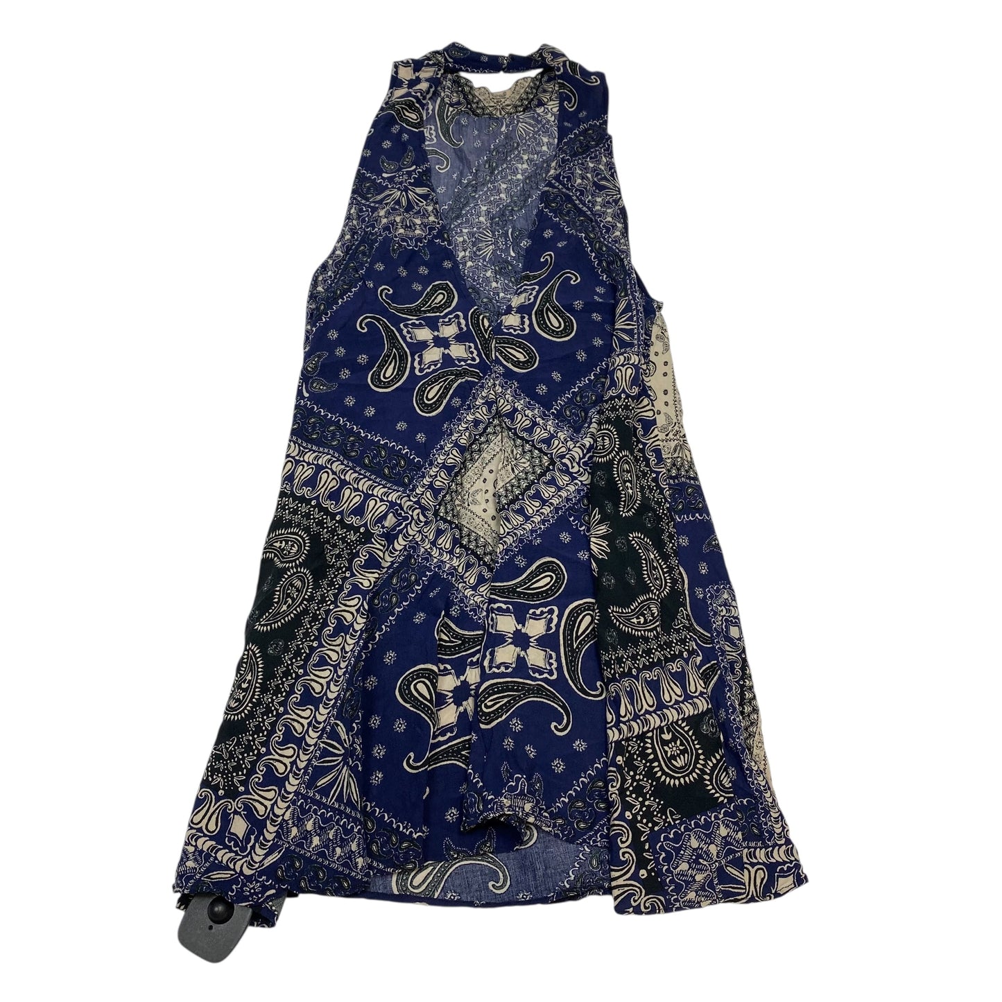 Dress Casual Short By Free People In Blue & Cream, Size:S