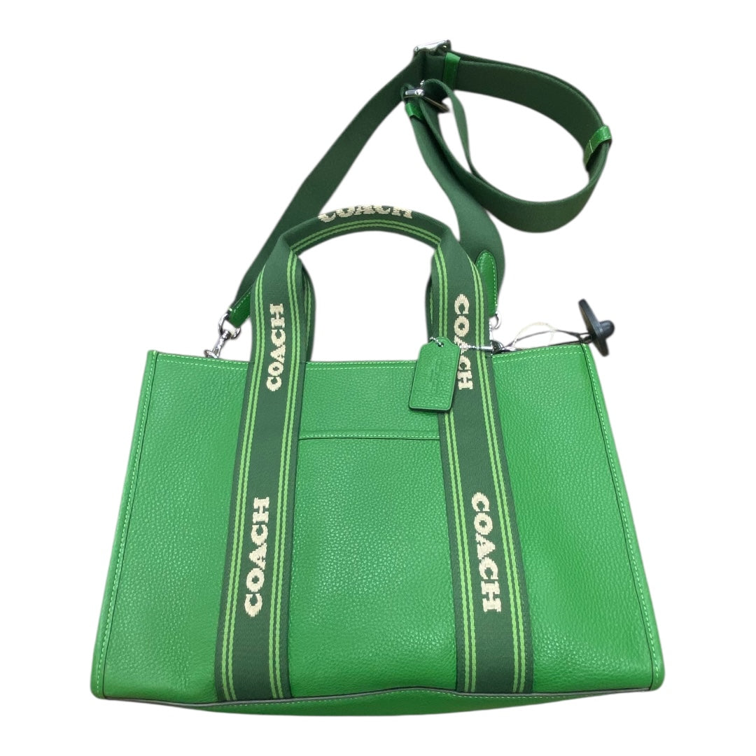 Handbag Designer By Coach In Green, Size:Medium