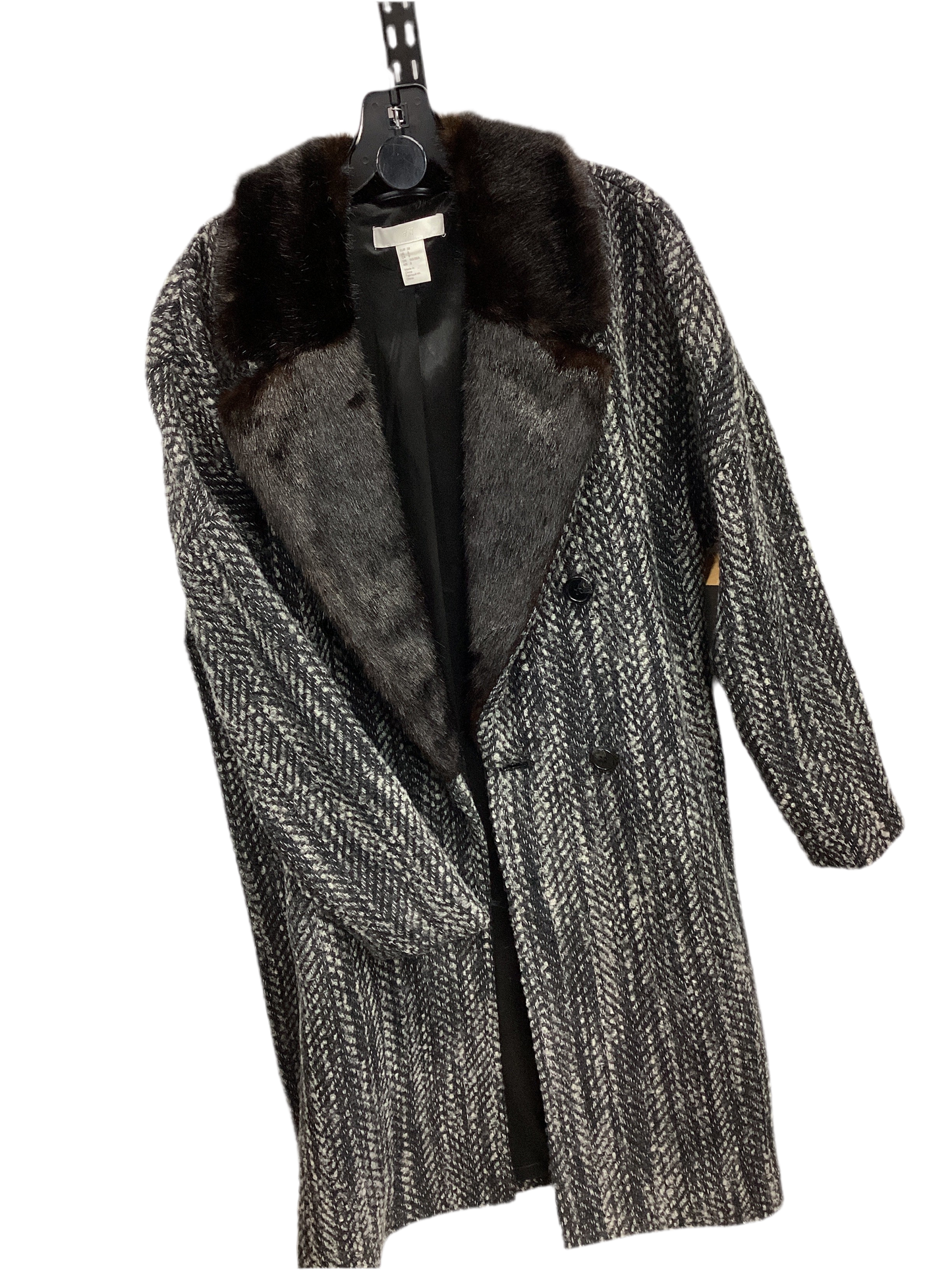 Coat Trench Coat By H&M In Brown, Size:M