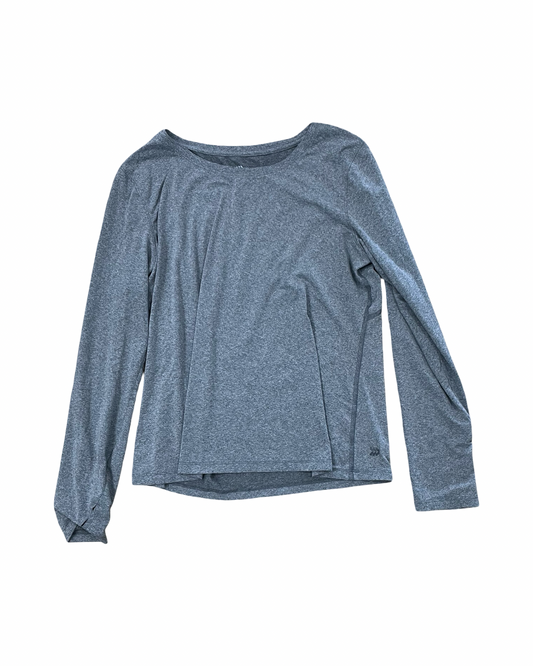 Athletic Top Ls Crewneck By All In Motion In Grey, Size:M