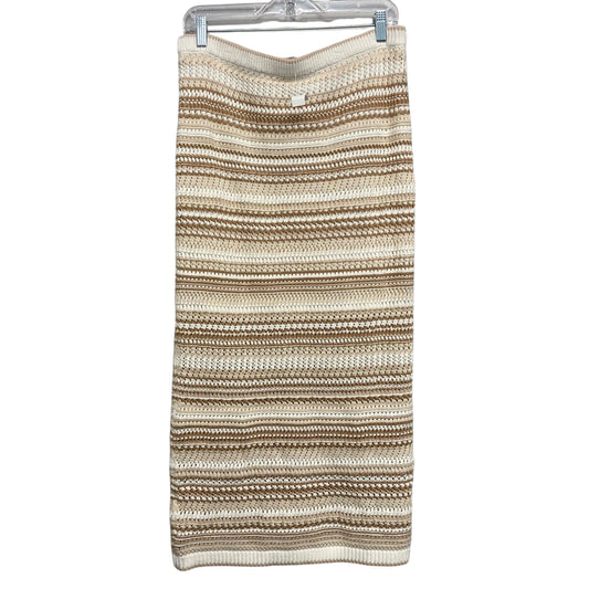 Skirt Maxi By Rachel Zoe In Tan & White, Size:M