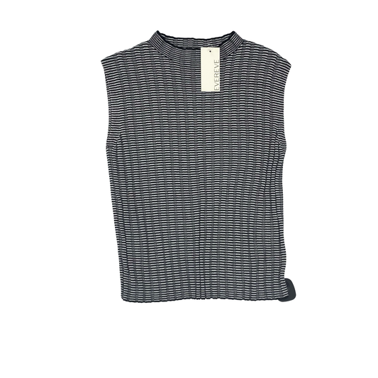 Top Sleeveless By Evereve In Black & White, Size:S