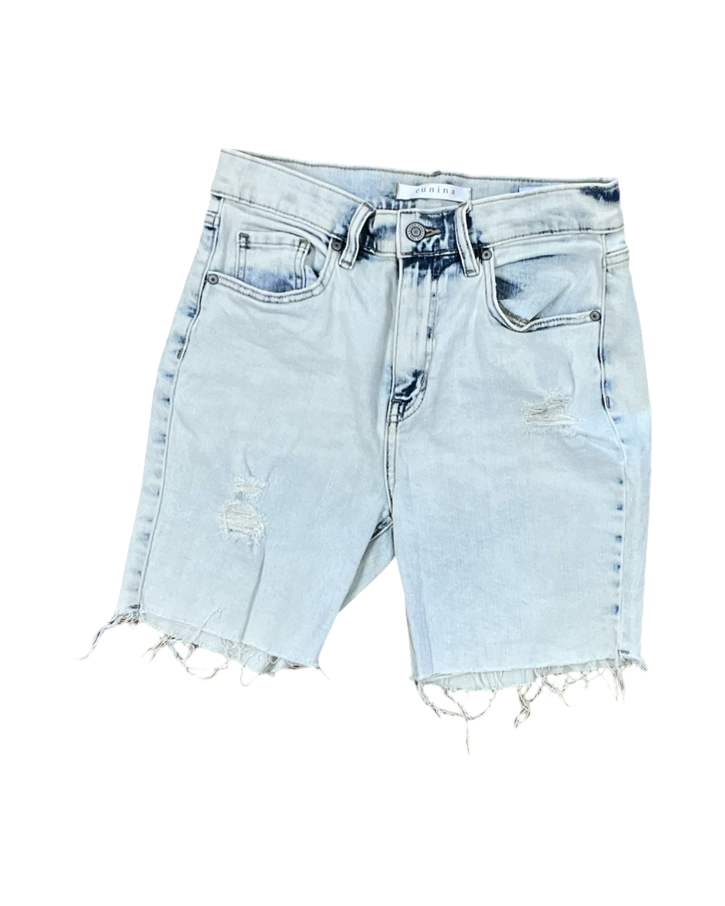 Shorts By Eunina In White Denim, Size:4