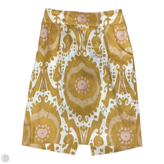 Skirt Mini & Short By J. Crew In Yellow, Size: 0