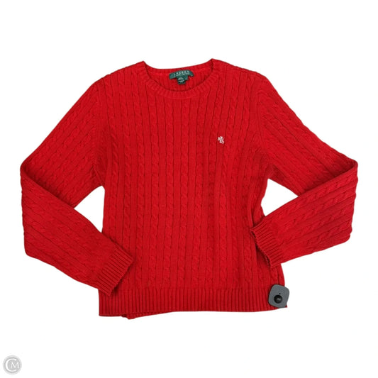 Sweater By Ralph Lauren In Red, Size: L