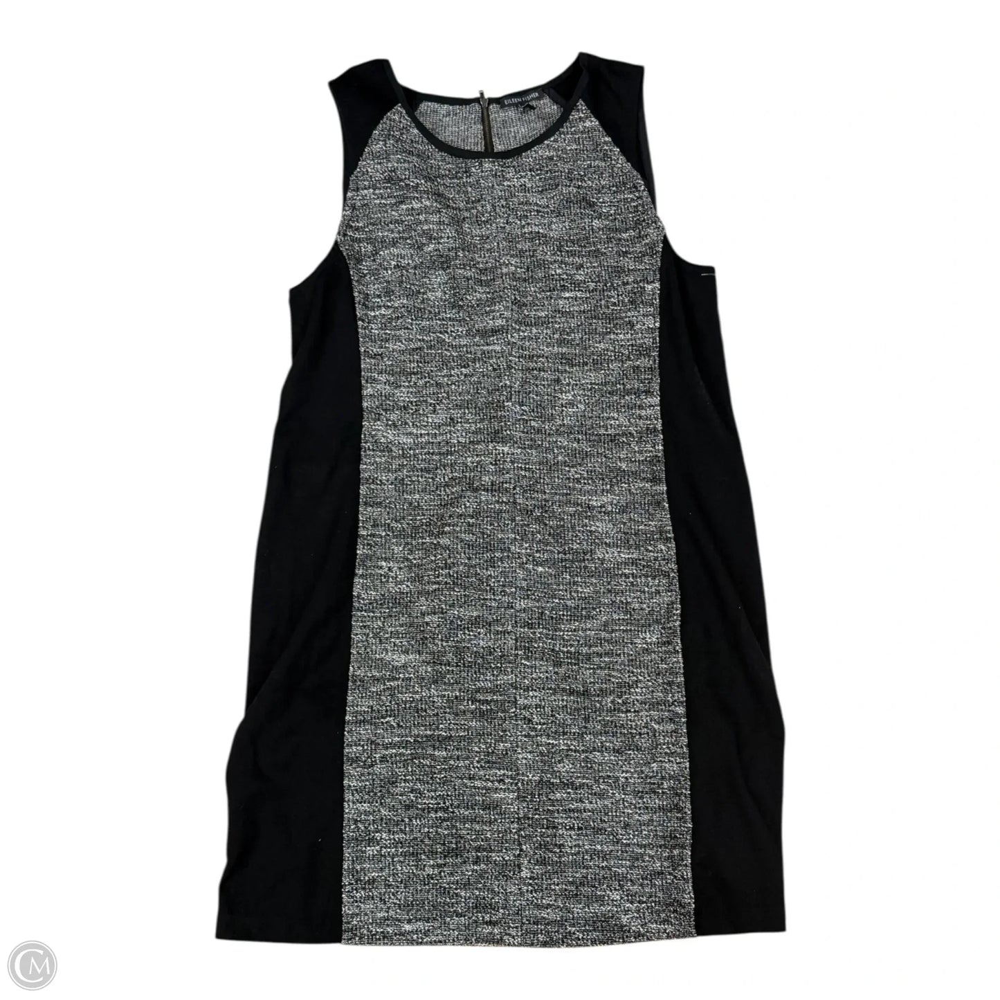 Dress Casual Short By Eileen Fisher In Black & White, Size: L
