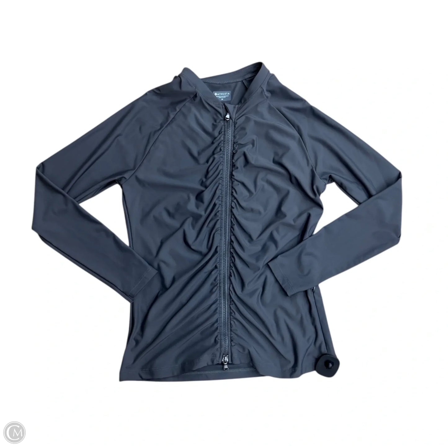 Athletic Jacket By Athleta In Grey, Size: M