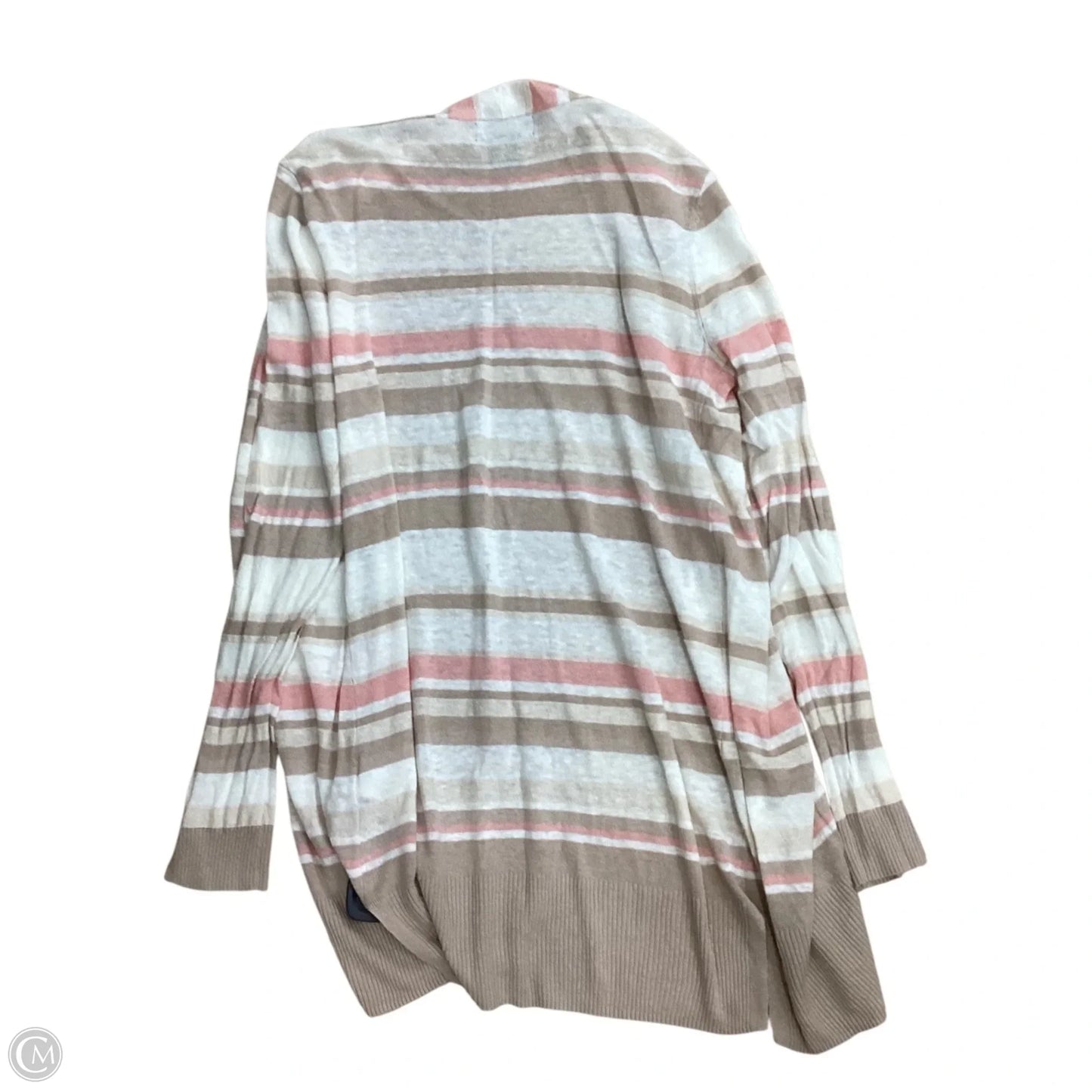 Sweater Cardigan By Nanette By Nanette Lepore In Cream & Pink, Size: M