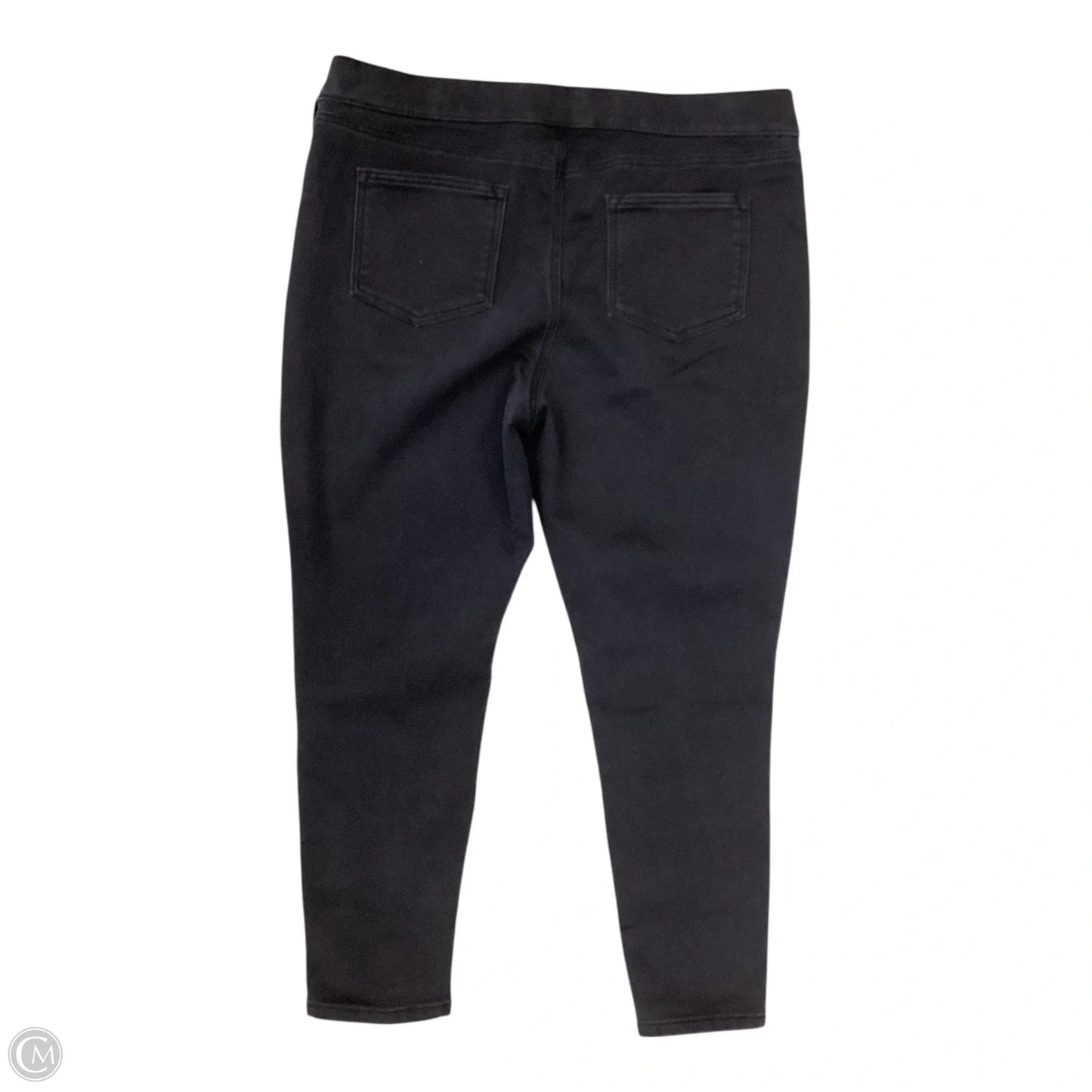 Jeans Skinny By Isaac Mizrahi Live Qvc In Black Denim, Size: 16