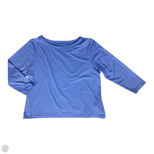 Top Long Sleeve By Vineyard Vines In Blue, Size: 2x
