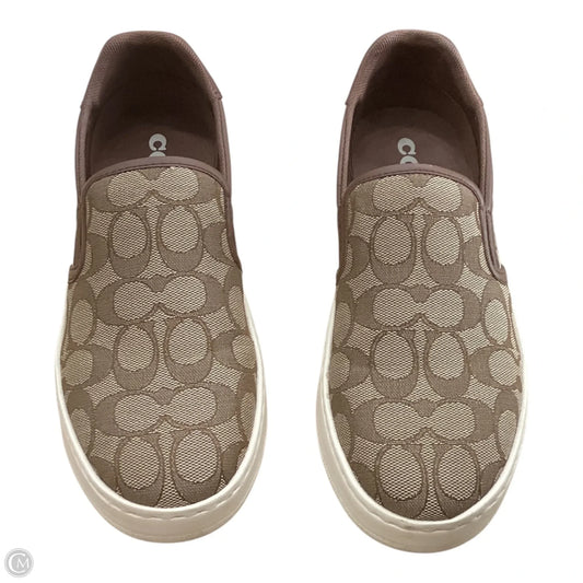 Shoes Designer By Coach In Tan, Size: 7