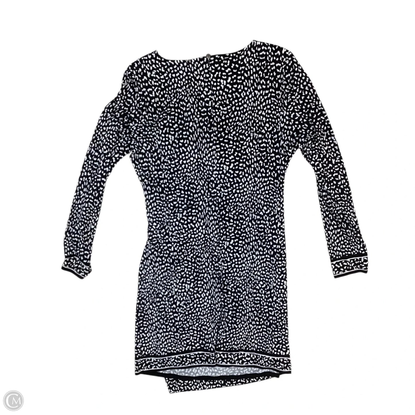 Dress Designer By Michael Kors In Black & White, Size: L