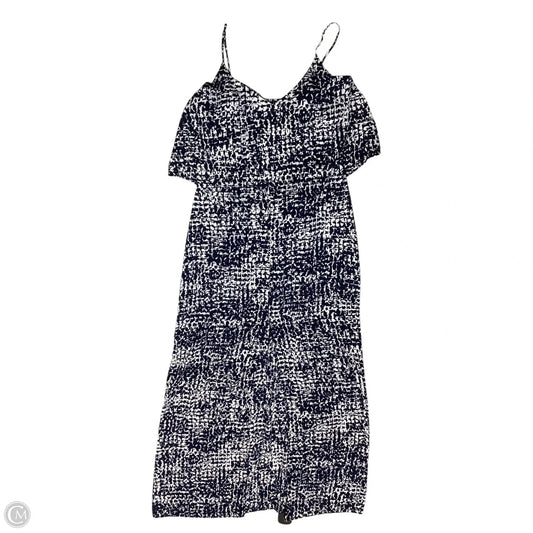 Dress Casual Maxi By White House Black Market In Blue & White, Size: S